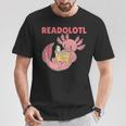 Readolotl An Axolotl That Read Many Books Axolotl T-Shirt Unique Gifts
