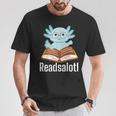 Readsalotl Axolotl Reading Cute Book Lover Bookworm T-Shirt Unique Gifts