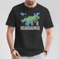 Readsaurus Reader Book Tyrannosaurus T-Rex Dinosaur Jurassic T-Shirt Unique Gifts