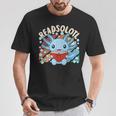 Readsolotl Axolotl Axolotl Lover Kawaii Reading Book T-Shirt Unique Gifts