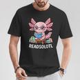 Readsolotl Axolotl Read Books Reading Book Lover Kids T-Shirt Unique Gifts Readsolotl Axolotl Read Books Reading Book Lover Kids T-Shirt Unique Gifts