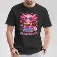 Readsolotl Axolotl Reading Book Lover Teacher Kids T-Shirt Unique Gifts