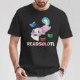 Readsolotl Axolotls Funny Kids Reading Fish Books Lizard T-Shirt Unique Gifts Readsolotl Axolotls Funny Kids Reading Fish Books Lizard T-Shirt Unique Gifts