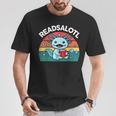 Readsolotl Read Book Axolotl Shirt Salamander Boys Girl Kids T-Shirt Unique Gifts