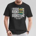 I Rescue Books Trapped Bookstore Book Reader Bookworm T-Shirt Unique Gifts