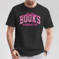 Retro Pink Coquette Bow Valentine Book Lover Varsity T-Shirt Unique Gifts Retro Pink Coquette Bow Valentine Book Lover Varsity T-Shirt Unique Gifts
