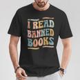 Retro I Read Banned Books Shirt T-Shirt Unique Gifts