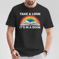 Retros Vintage Rainbow Take a Look It's In a Book Reading T-Shirt Unique Gifts Retros Vintage Rainbow Take a Look It's In a Book Reading T-Shirt Unique Gifts