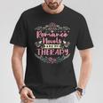 Romance Novels Are My Therapy Romantic Book T-Shirt Unique Gifts