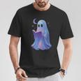 Scary Reading Book Lovers Halloween Costume Pastel Ghost T-Shirt Unique Gifts