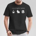 I Have Simple Needs Bunny Coffee Rabbit Books T-Shirt Unique Gifts I Have Simple Needs Bunny Coffee Rabbit Books T-Shirt Unique Gifts