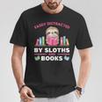 Sloths And Books Saying With Book And Sloth T-Shirt Unique Gifts