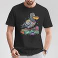 Smart Pigeon Sitting On Book Stack T-Shirt Unique Gifts Smart Pigeon Sitting On Book Stack T-Shirt Unique Gifts