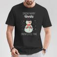 Snow Many Books Snow Little Time Christmas Bookworm Snowman T-Shirt Unique Gifts Snow Many Books Snow Little Time Christmas Bookworm Snowman T-Shirt Unique Gifts