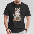 Snowshoe Cat Bookworm Flowers Book Reading Books T-Shirt Unique Gifts Snowshoe Cat Bookworm Flowers Book Reading Books T-Shirt Unique Gifts