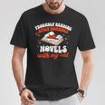 Spicy Books Reading Spicy Romance Novels & Cat Smut Reader T-Shirt Unique Gifts Spicy Books Reading Spicy Romance Novels & Cat Smut Reader T-Shirt Unique Gifts