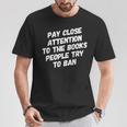 Stop Book Ban Texas School Books Banning Stop Censorship T-Shirt Unique Gifts