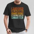 I Survived Reading Banned Books Bookaholic Book Lovers T-Shirt Unique Gifts I Survived Reading Banned Books Bookaholic Book Lovers T-Shirt Unique Gifts
