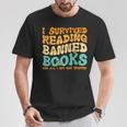 I Survived Reading Banned Books Read Librarian Men Women T-Shirt Unique Gifts