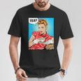 Tea Pop Art Comic Book Cartoon Tea Party Tea Lover Drinking T-Shirt Unique Gifts