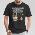 Teacher 67 Six Seven Meme Reading 6-7 Book Lover T-Shirt Unique Gifts