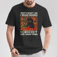 That's What I DO I Read Books Crochet Cat T-Shirt Unique Gifts