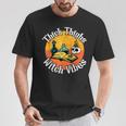 Thick Thighs Witch Vibes Spell Book And Potions T-Shirt Unique Gifts