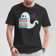 Threadless Grey Sky Chai Trans Book Pride Ghost Graphic T-Shirt Unique Gifts