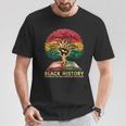History Inspiring Future Fist Tree Book Roots T-Shirt Unique Gifts