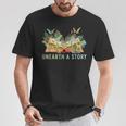 Unearth a Story Dinosaur 2026 Summer Reading Program Book T-Shirt Unique Gifts Unearth a Story Dinosaur 2026 Summer Reading Program Book T-Shirt Unique Gifts