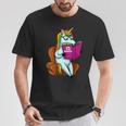 Unicorn Librarian For A Teacher Reading Book In School T-Shirt Unique Gifts Unicorn Librarian For A Teacher Reading Book In School T-Shirt Unique Gifts