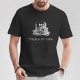 Vigila Et Ora Skull On Books Latin T-Shirt Unique Gifts Vigila Et Ora Skull On Books Latin T-Shirt Unique Gifts
