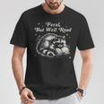 Vintage Feral But Well Read Raccoon Reading Book Lover T-Shirt Unique Gifts Vintage Feral But Well Read Raccoon Reading Book Lover T-Shirt Unique Gifts