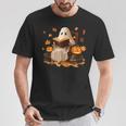 Vintage Ghost Reading Book Pumpkin Halloween Books Lover T-Shirt Unique Gifts Vintage Ghost Reading Book Pumpkin Halloween Books Lover T-Shirt Unique Gifts