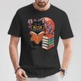 Vintage Japanese Cat Book Lovers Librarian Dad Teacher T-Shirt Unique Gifts Vintage Japanese Cat Book Lovers Librarian Dad Teacher T-Shirt Unique Gifts