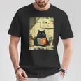 Vintage Japanese Cat Book Lovers Librarian Cat Dad Teacher T-Shirt Unique Gifts Vintage Japanese Cat Book Lovers Librarian Cat Dad Teacher T-Shirt Unique Gifts