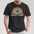 Vintage Retro Book Vibes Rainbow For Reading Lovers T-Shirt Unique Gifts Vintage Retro Book Vibes Rainbow For Reading Lovers T-Shirt Unique Gifts