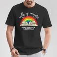 Wake Up Smarter Sleep With A Librarian Book Lover Bookworm T-Shirt Unique Gifts