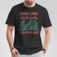When I Think About Books I Touch My Shelf Book Lover T-Shirt Unique Gifts