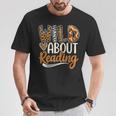 Wild About Reading Book Animal Children's Book Lover Teacher T-Shirt Unique Gifts Wild About Reading Book Animal Children's Book Lover Teacher T-Shirt Unique Gifts