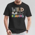 Wild About Reading Reading Books & Bookworm For Book Reader T-Shirt Unique Gifts