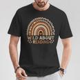 Wild About Reading Books Reader Lover Bookworm Library Day T-Shirt Unique Gifts