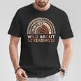Wild About Reading Books Reader Lover Library Day Librarian T-Shirt Unique Gifts