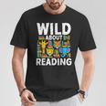 Wild About Reading Safari Animals Books Teacher Student T-Shirt Unique Gifts Wild About Reading Safari Animals Books Teacher Student T-Shirt Unique Gifts