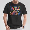 Wild About Reading Tie Dye Reading Books T-Shirt Unique Gifts