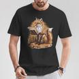 Wise Fox Reading A Book In Glasses T-Shirt Unique Gifts