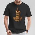 Woman Reading Book Stack Afro Girl Book Melanin Reader T-Shirt Unique Gifts