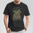 Women's I'm Not A Bookworm I'm A Book Dragon Literary Dragon Reader T-Shirt Unique Gifts