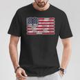 Women's Patriotic Book Flag Reading American Flag Books Teacher T-Shirt Unique Gifts