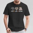 Women's Peace Love Reading Book Reader Book Lover Vintage Bookworm T-Shirt Unique Gifts Women's Peace Love Reading Book Reader Book Lover Vintage Bookworm T-Shirt Unique Gifts